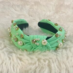 BRAND NEW WITH TAGS Girl's Rhinestone and Pearl Headband